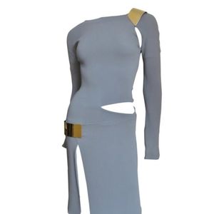 Gucci Runway Dress with Gold plates....Tom Ford ERA